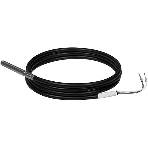 Sonde de température à gaine, PT100, 1m, câble de sonde PVC, HFP 100/P Standard 1