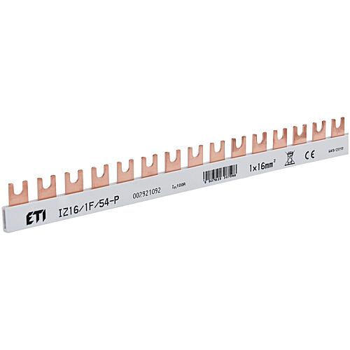 Jeu de barres isolé ETI, IZ16/1F/54P, 1-pôle Standard 1