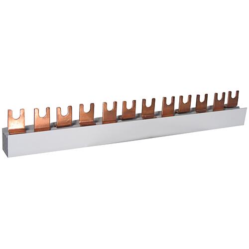 Barre de pontage en cuivre ETI, barre de phase, IZ16/4F/56 18 mm, 3 pôles + N, longueur 1 m Standard 1