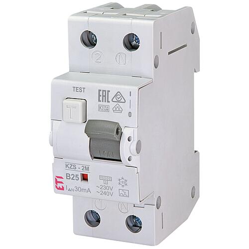 ETI Disjoncteur FI-LS KZS-2M A, 2 pôles, type A, B25 / 0,03A, à action instantanée
