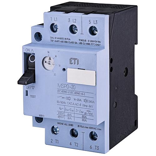 ETI Disjoncteurs moteur MSP0-20, REG