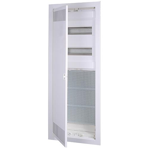 Coffret de distribution Multimédia HW/UP, 5 rangées, 28 modules & plaque de montage