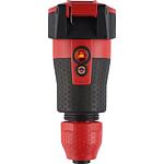 2C Prise de contact de protection Prof., Elamid-2C, rouge, autobloquant, Modèle 1590