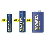 Kit de piles Varta Industrial, 150 pièces