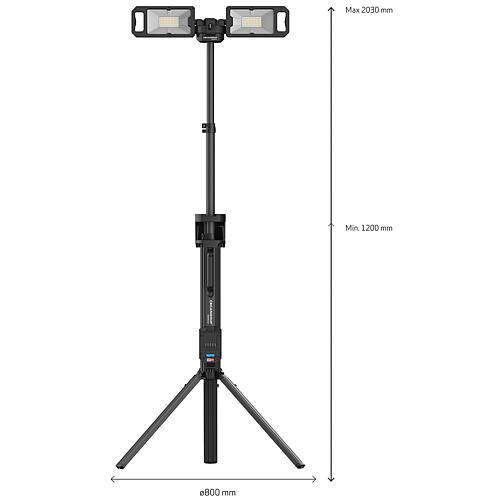 Lampe à LED sur pied sans fil Tower 5 Connect sans batterie Anwendung 3