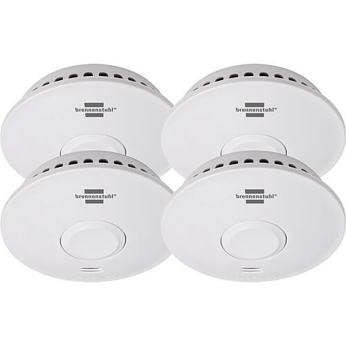 Kit de détection de fumée sans fil, 4 pièces comprenant 4x détecteurs de fumée RM L 3101 Standard 1