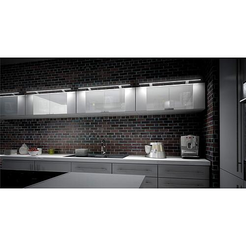 Luminaire de meuble 330, LED 3,45W, 36LED chromé, 1m de câble d'alimentation
