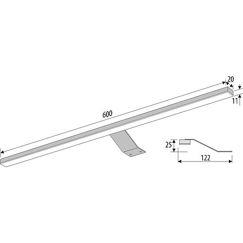 Luminaire de meuble Triga 600 Anwendung 1