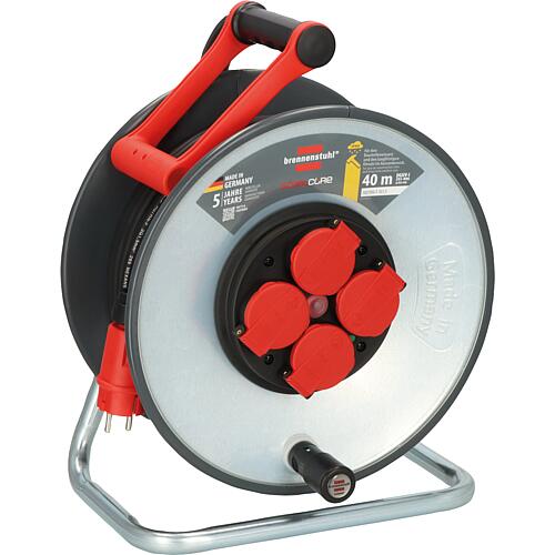 Tambour de câble en tôle d'acier brennenstuhl® Professional SC 4100 H07RN-F 3G1,5, longueur (m) : 40