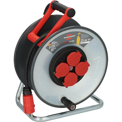 Tambour de câble en tôle d'acier brennenstuhl® Professional SC 2200 H07RN-F 3G2,5, longueur (m) : 25