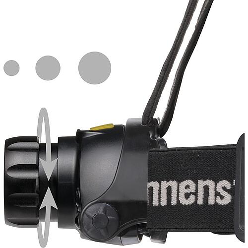 Lampe sans fil LED frontale brennenstuhl® LuxPremium SL 401 AF, 3,7 V avec batterie 2,6 Ah Anwendung 3