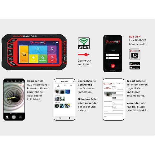 Caméra d'inspection RC3 numérique, 15 m Anwendung 7