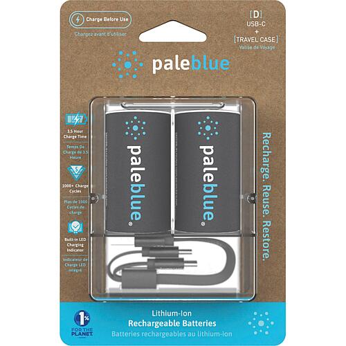 Piles rechargeables Paleblue USB-C Mono, D Standard 1