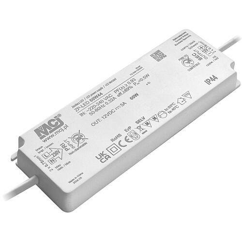 Transformateur pour sources lumineuses 12V DC, 60Watt, IP44