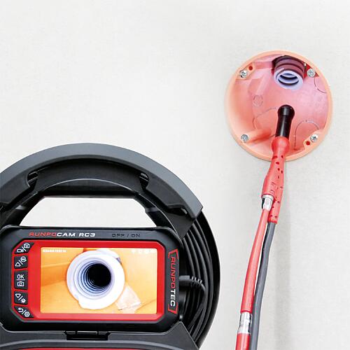 Caméra d'inspection + Kit de tirage de câbles 11150 Anwendung 2