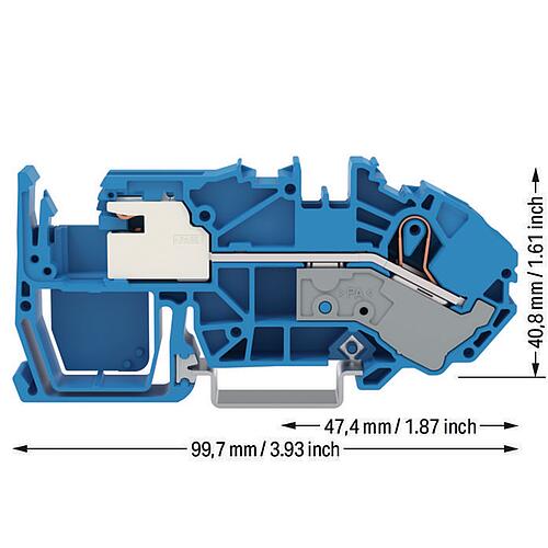 Borne de sectionnement N 1 conducteur 2016-7714 Anwendung 2
