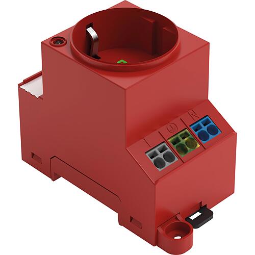 Prise pour armoire électrique. Avec Push-in CAGE CLAMP ; rouge