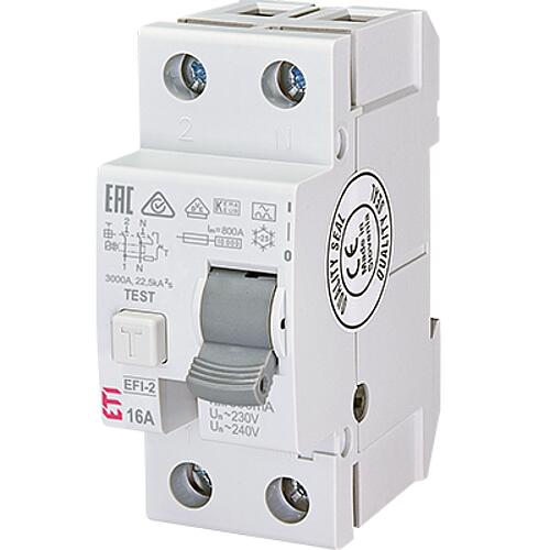 Disjoncteur différentiel EFI, type F, instantané Standard 2