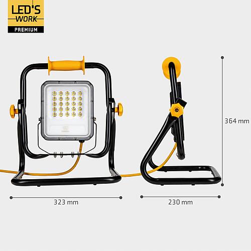 Projecteur de chantier professionnel LED's Work 0310271, classe 2 - 50W 7000lm 4000K