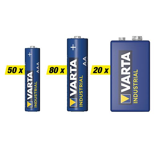 Kit de piles Varta Industrial, 150 pièces Standard 1