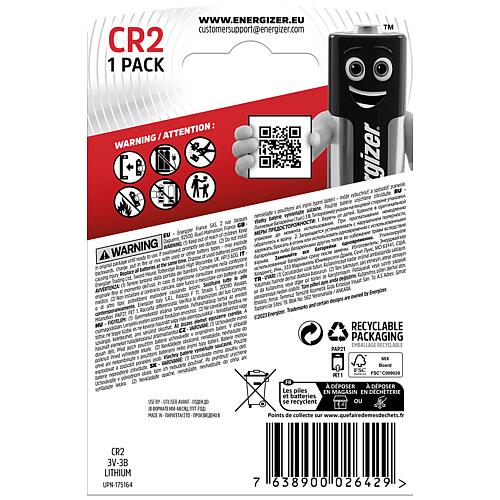 Pile CR2, au lithium Standard 2