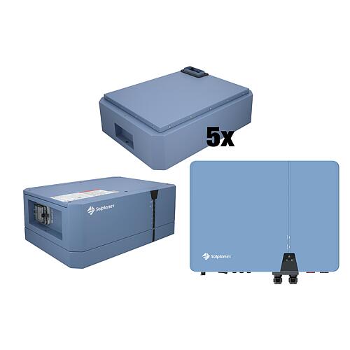 Kit PV, Solplanet, 12 Eau froide, Ballons tampons 12,8 Eau froideh extensible, 7 pièces Standard 1