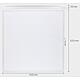 Panneau LED - 40W 4000lm 4000K, 620x620mm - Réseau Lifud - Blanc