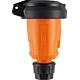 Hightech Kupplung, SCHUKO, Elamid, orange, selbstschl. Klappdeckel, IP54, Typ 1580