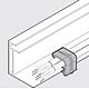 Fixation solaire ABB, EK-MPEC4 Edge Clip, profilé 0,7-3mm, fixation latérale, passage de câble direct 2x6mm, -40-+120°C