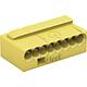 Borne de jonction 8 conducteurs 243, jaune 0,6-0,8 mm, Cond=50