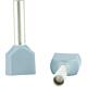 Cosses jumelées isolées WKK - Cz 007508 0,75 x 15 Gris, Sachets de 100 Pièces