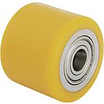 Roulettes de transpalettes avec doublure de course de polyuréthane Blickle Extrathane®, corps de roulement en acier HTH