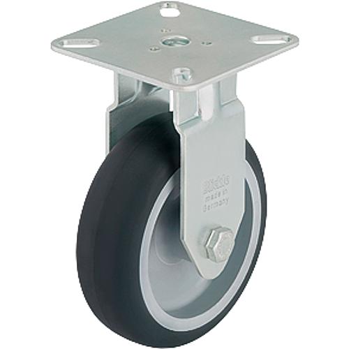 Roulettes orientables, logement en acier BPA-TPA avec platine à visser Standard 1