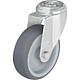 Polie LRKA TPA 126G revet. caoutchouc, capacite de charge 120 kg, roulette Ø 125 mm
