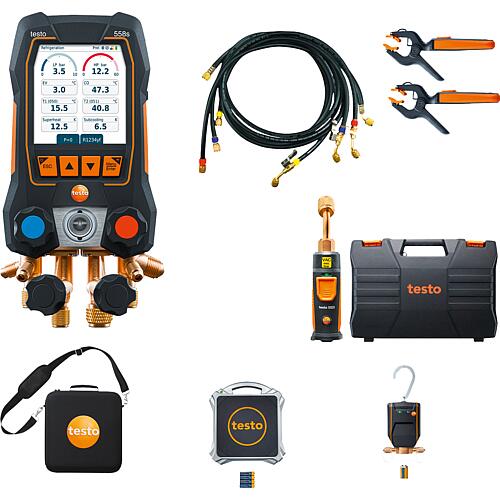 Aide au montage testo 558s Kit professionnel pour pompes à chaleur Standard 1