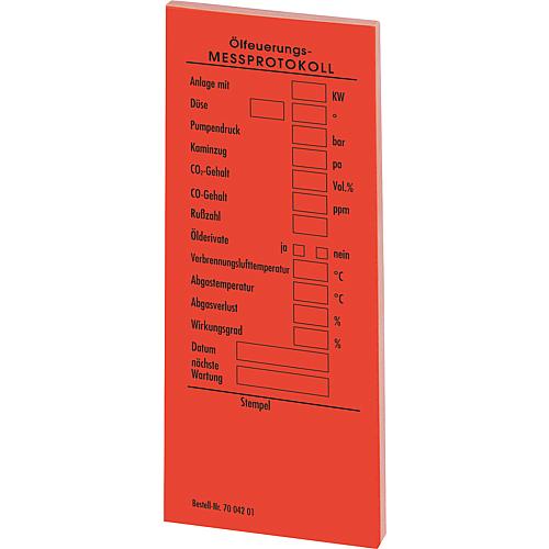Protocole de mesure, autocollant  Standard 1