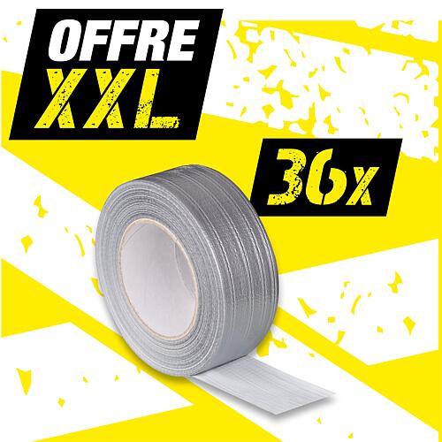 Offre XXL ruban adhésif blindé argenté, 36 pièces Webshop nur TBS FR 1