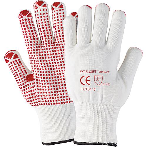 Gant de protection tricoté blanc - taille 8 1 paire