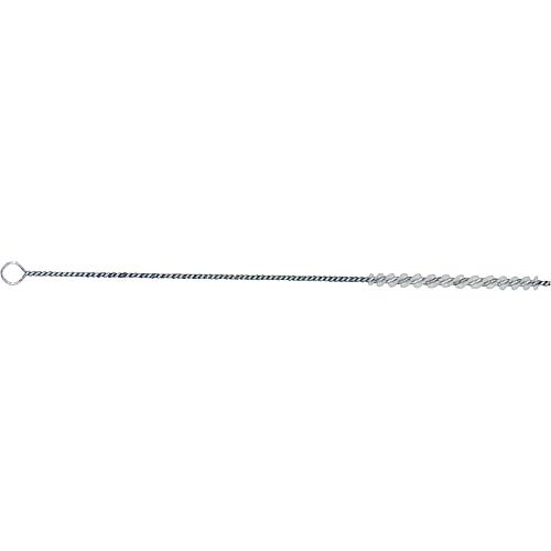 Brosse cylindrique en nylon, transparent, Ø de brosse 8 mm L bourrage 100 mm, 300 mm de long