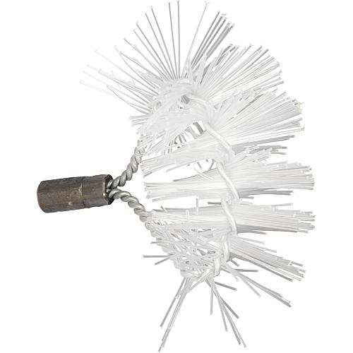 Brosse de ramonage murale coudée avec filetage femelle M10, utilisation pour chaudière en fonte Buderus Standard 1