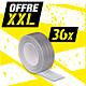 Offre XXL ruban adhésif blindé argenté, 36 pièces Webshop nur TBS FR 1