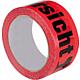 Ruban de signalisation rouge, attention au verre Standard 1