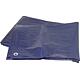 Bâche en toile HDPE 120g/qm avec bord + oeillets 3 x 4 m couleur : bleu