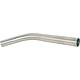 Tube coude en acier inoxydable Dm 38 mm   L= 460 mm
