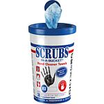 Lingettes nettoyantes SCRUBS IN-A-BUCKET recipient avec 30 lingettes