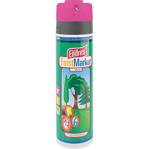 Spray de marquage rose fluo (contrôlé KFW) Roland Endres F.-M. Ergo 360°, aérosol 500ml