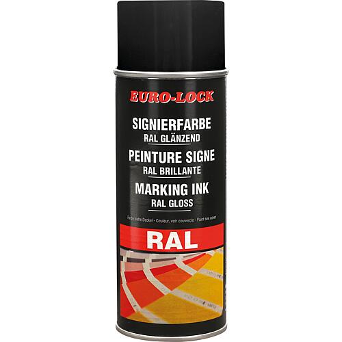 Encre de marquage RAL 7021 EURO-LOCK LOS 5295 (noir-gris brillant) bombe aérosol 400ml