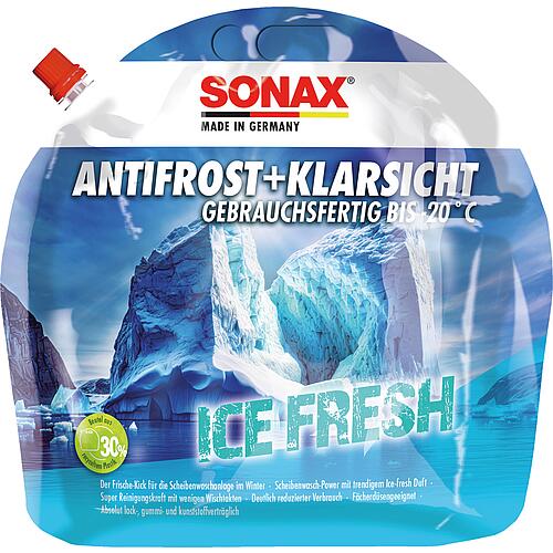 Nettoyant vitres hiver AntiFrost + Vision claire prêt à l'emploi jusqu'à -20°C, Ice-fresh Standard 1