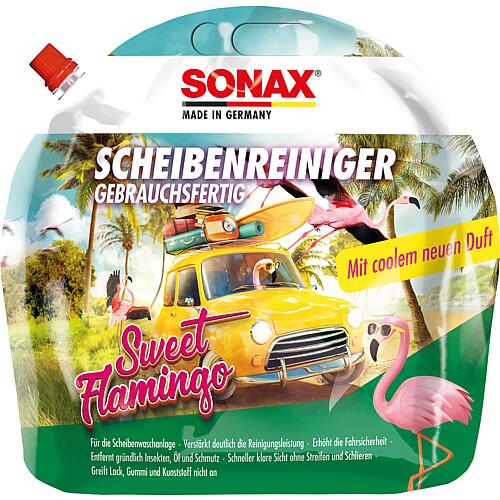 Nettoyant pour vitres d'été SONAX prêt à l'emploi Sweet Flamingo Standard 1