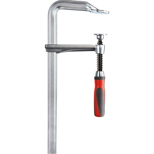 Serre-joint  GZ tout en acier avec poignée bi-matière en plastique Standard 1